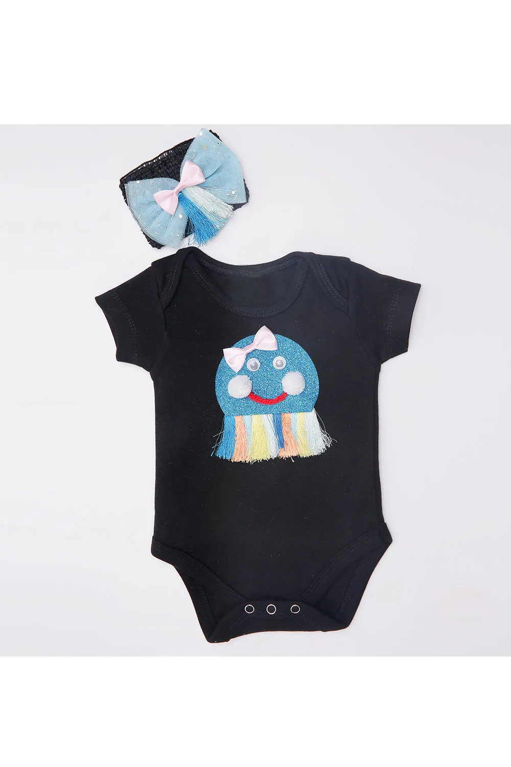 Octi fish bodysuit with tutu skirt and hairband