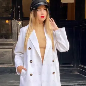 Oversized Elite White Coat