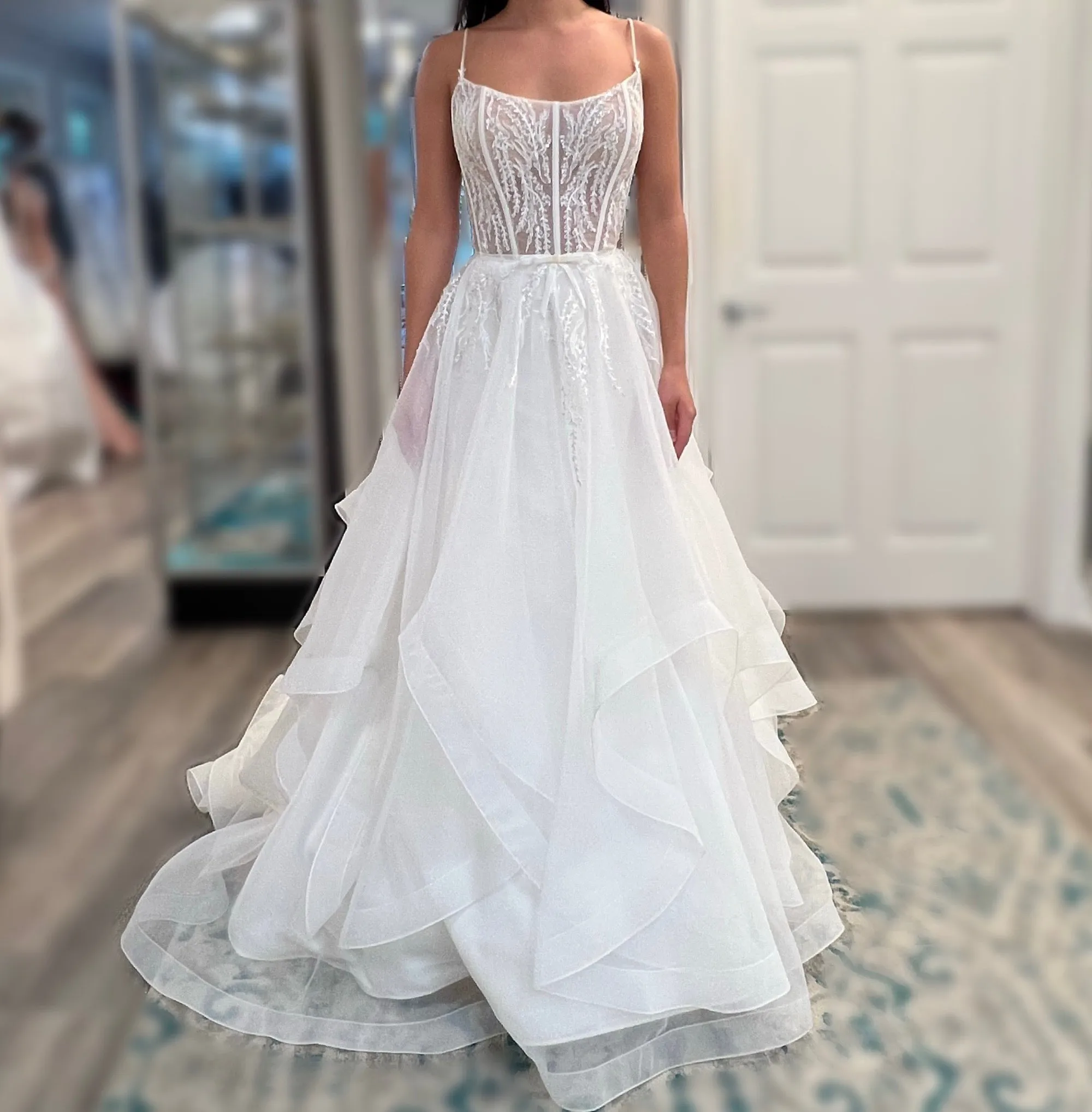 Paloma Blanca 4911 Wedding Dress Sample