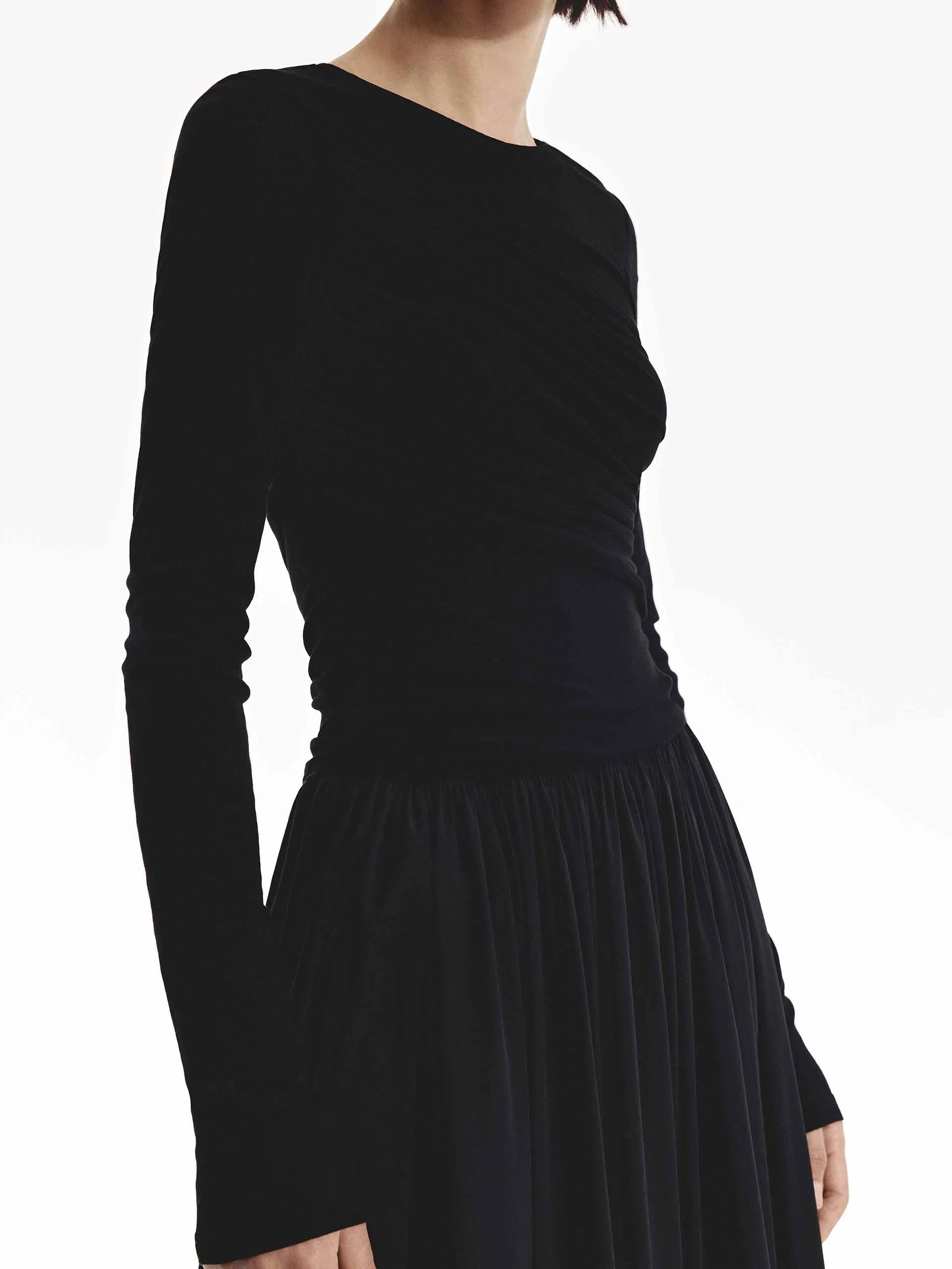 Paneled Midi Dress