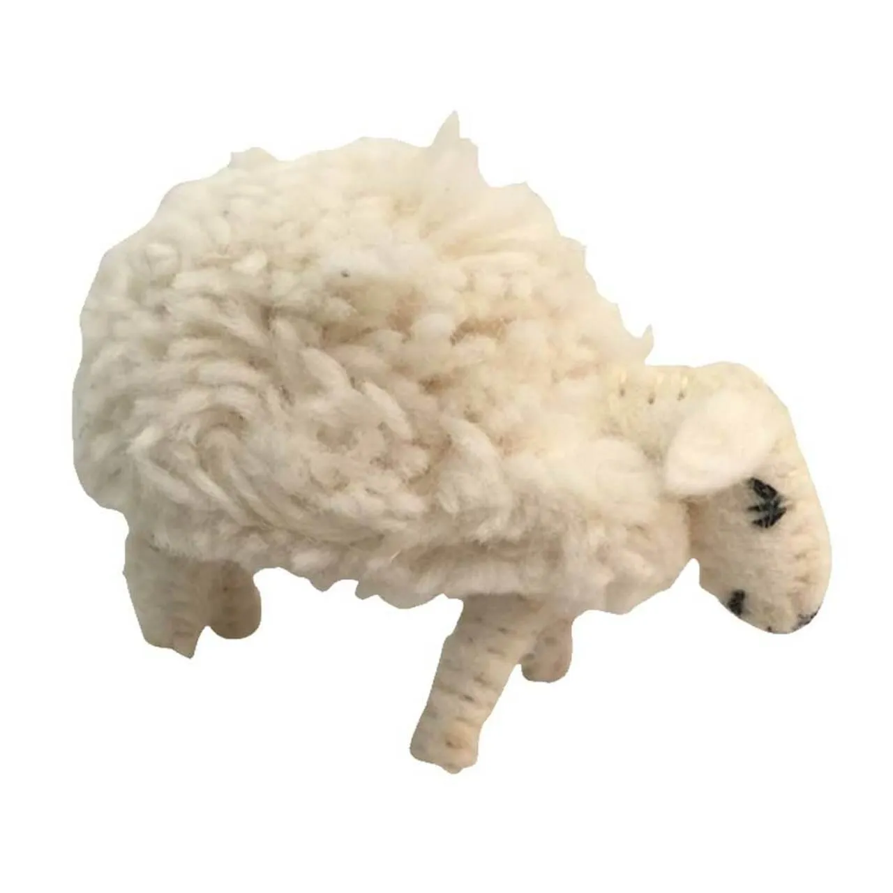 Papoose Felt White Sheep with Removable Coat Pretend & Imaginative Play Toys