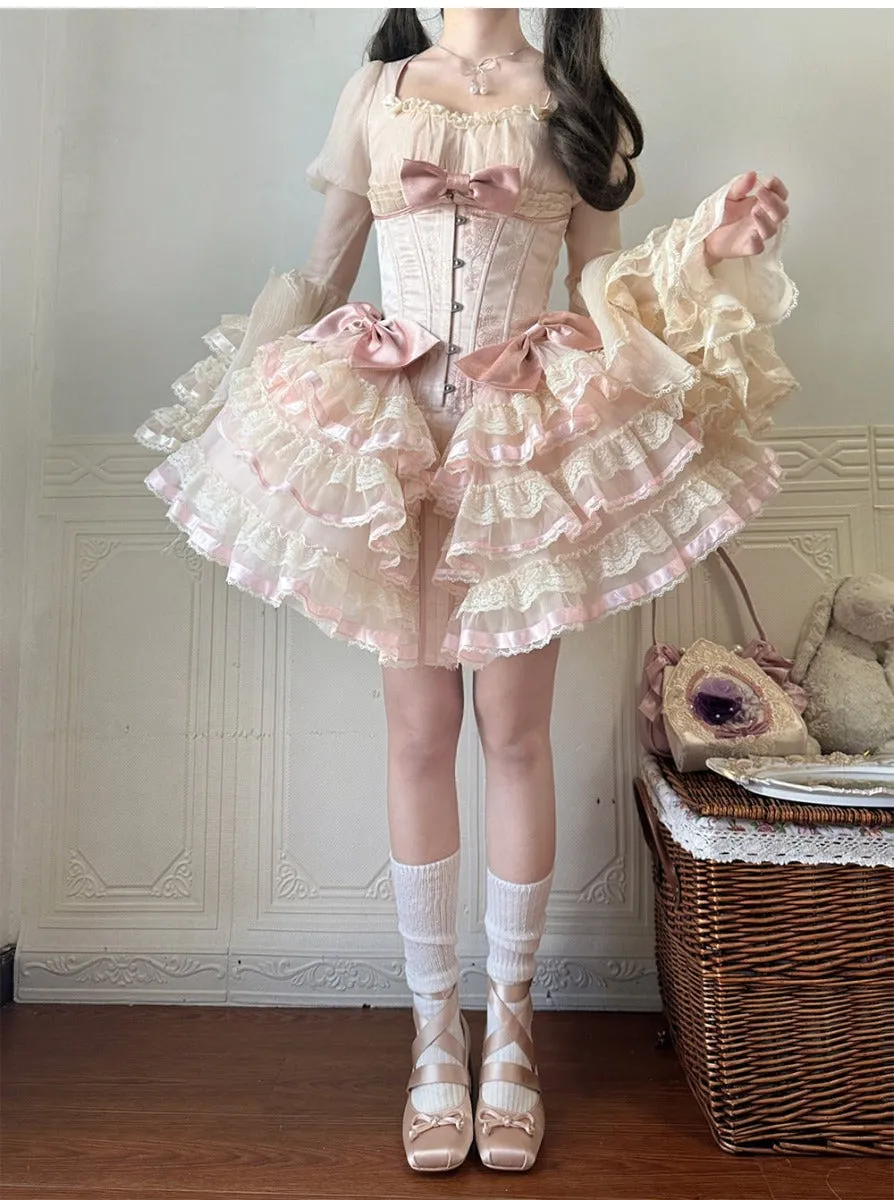 Paris satin lolita heavy dress