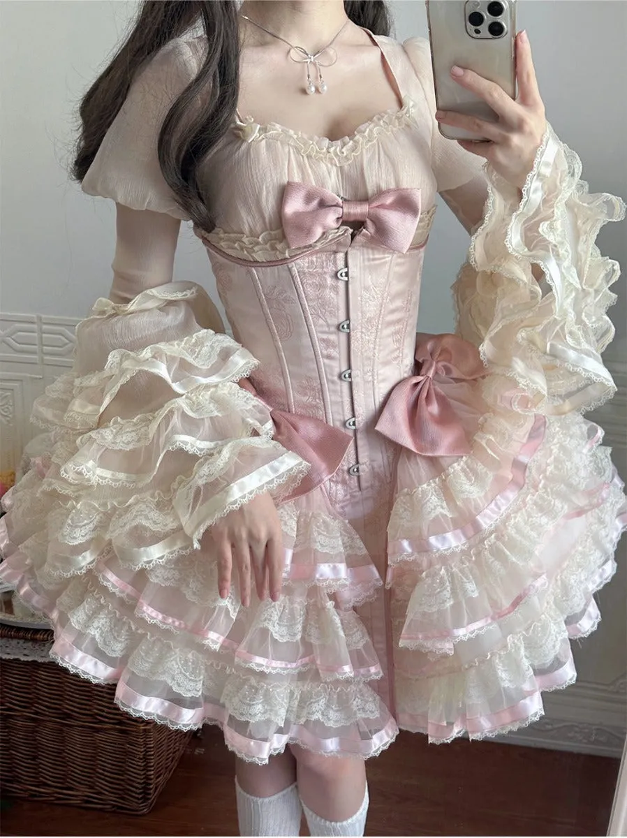 Paris satin lolita heavy dress