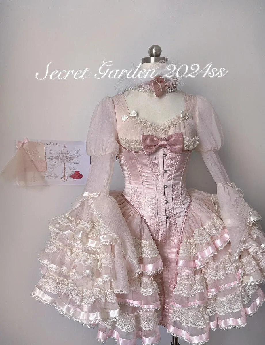 Paris satin lolita heavy dress