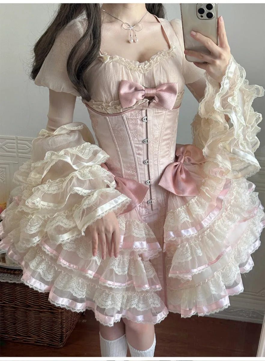 Paris satin lolita heavy dress