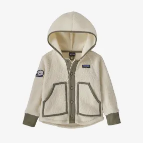 Patagonia Baby Retro Pile Fleece Live Simply Whale Patch: Natural