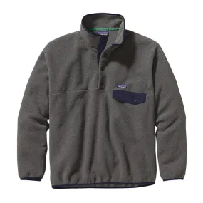 Patagonia Men's Synchilla Snap-T Fleece Pullover/Nickel w/Navy Blue