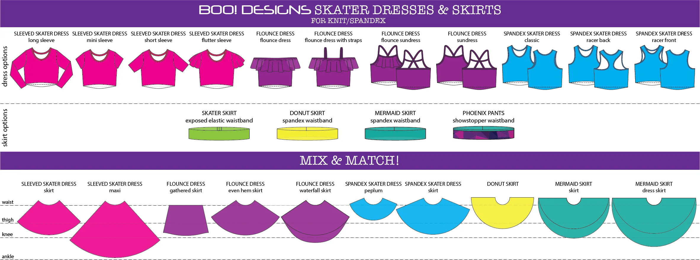 PDF Pattern: Sleeved Skater Dress