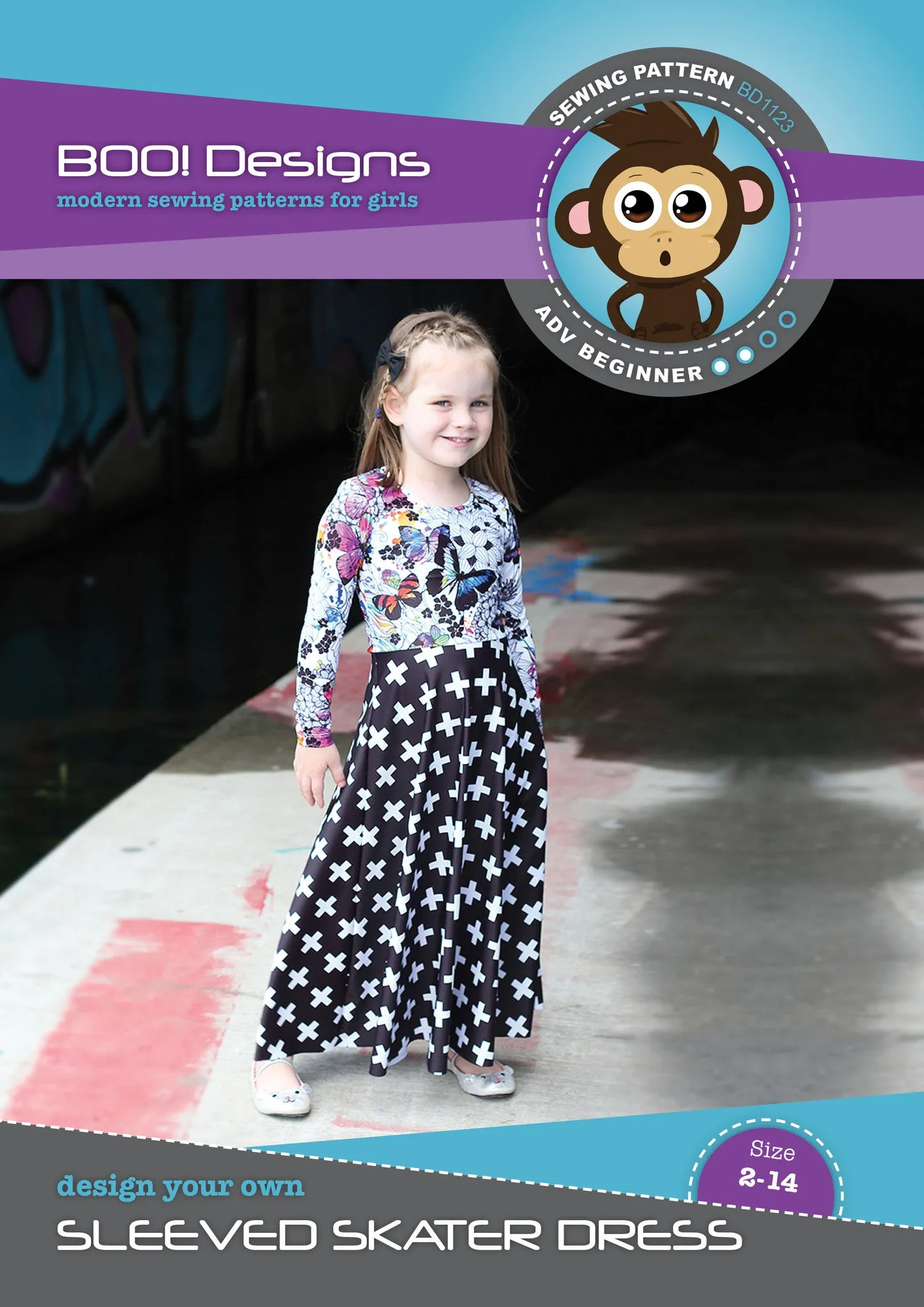 PDF Pattern: Sleeved Skater Dress