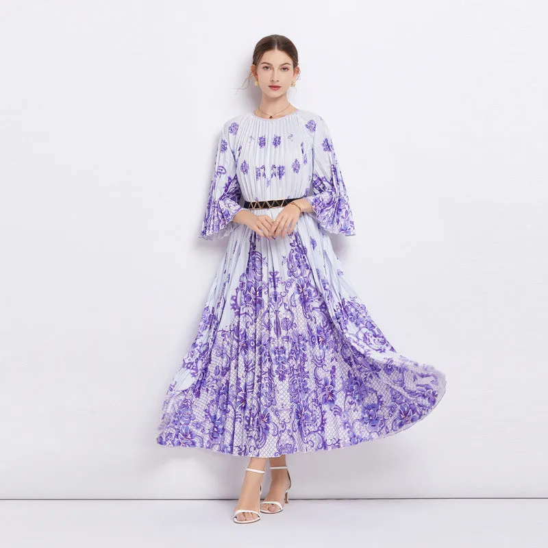 Pleated Oversized Skirt Organ Pleated Dress