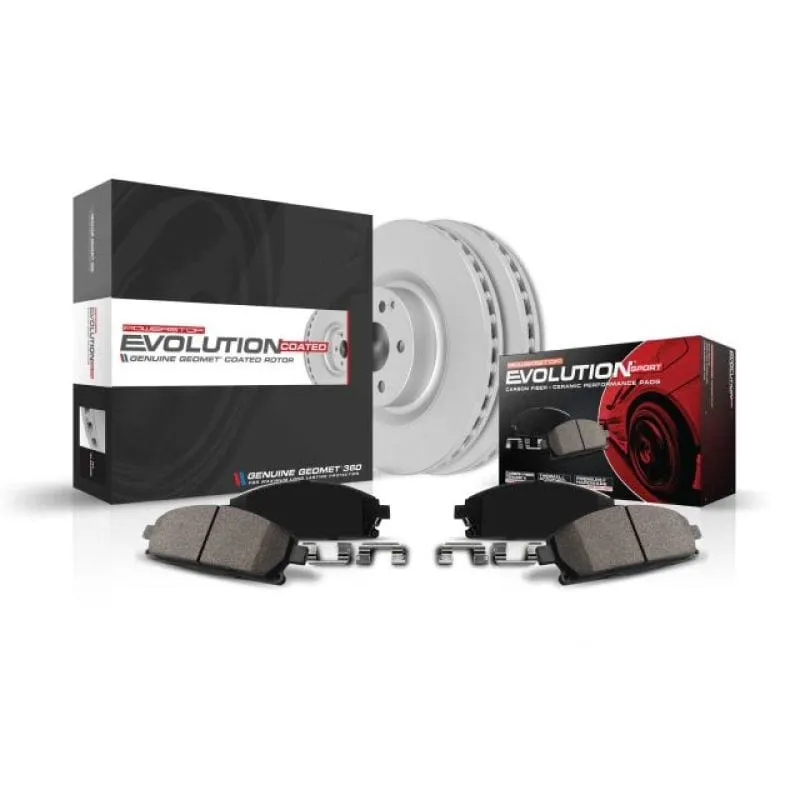 Power Stop 11-12 BMW 328i xDrive Front Z23 Evolution Sport Coated Brake Kit