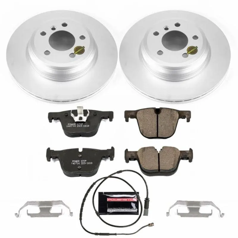 Power Stop 15-16 BMW 328i xDrive Rear Z23 Evolution Sport Coated Brake Kit