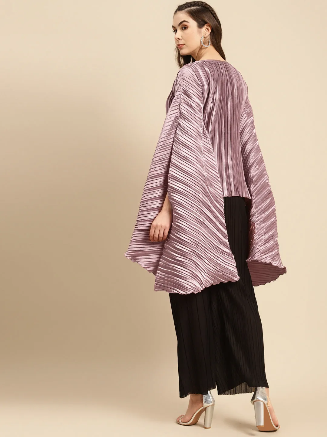 Pre-pleated kaftan top