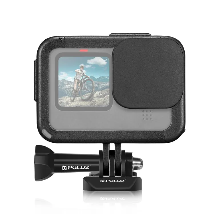 PULUZ Chargeable PA Frame Mount Cage with Cold Shoe Base Slot for GoPro HERO13 Black /12 Black /11 Black /11 Black Mini /10 Black /9 BlackBlack)