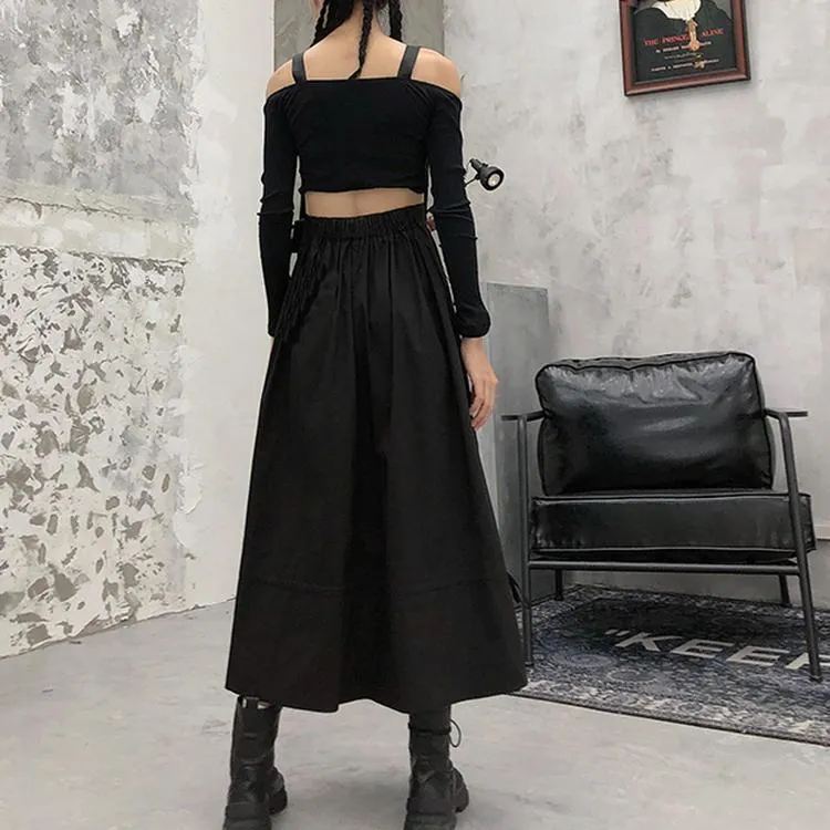 Retro Punk Long skirt SD00647