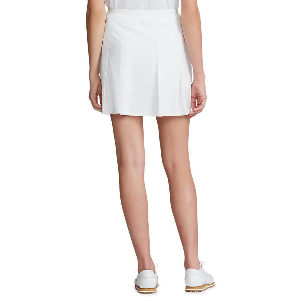 RLX Ralph Lauren Women's Pleated Aim Skort 17" - Pure White