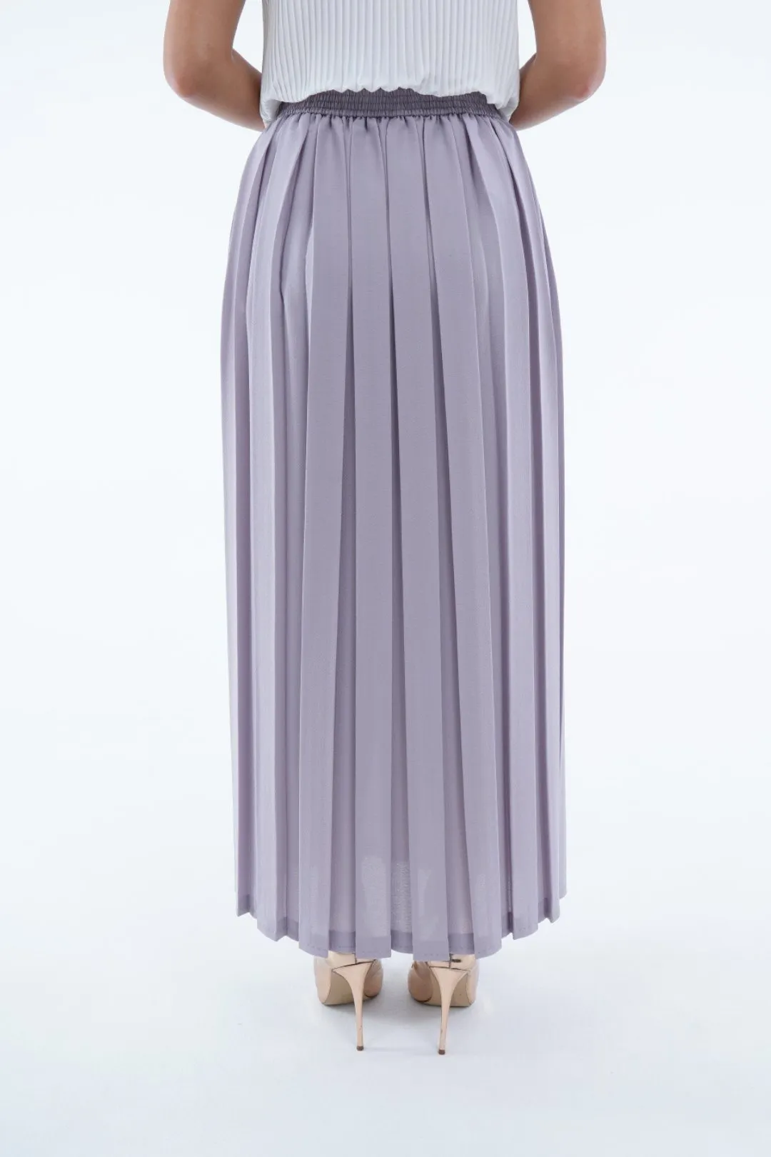 Sadie A-Line Skirt With Box Pleats