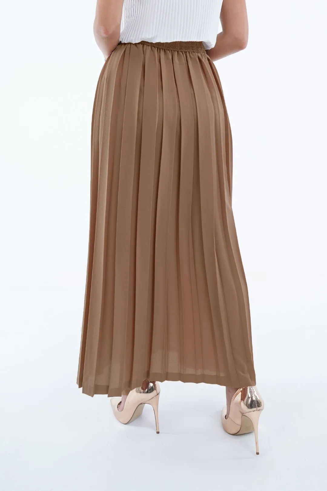 Sadie A-Line Skirt With Box Pleats