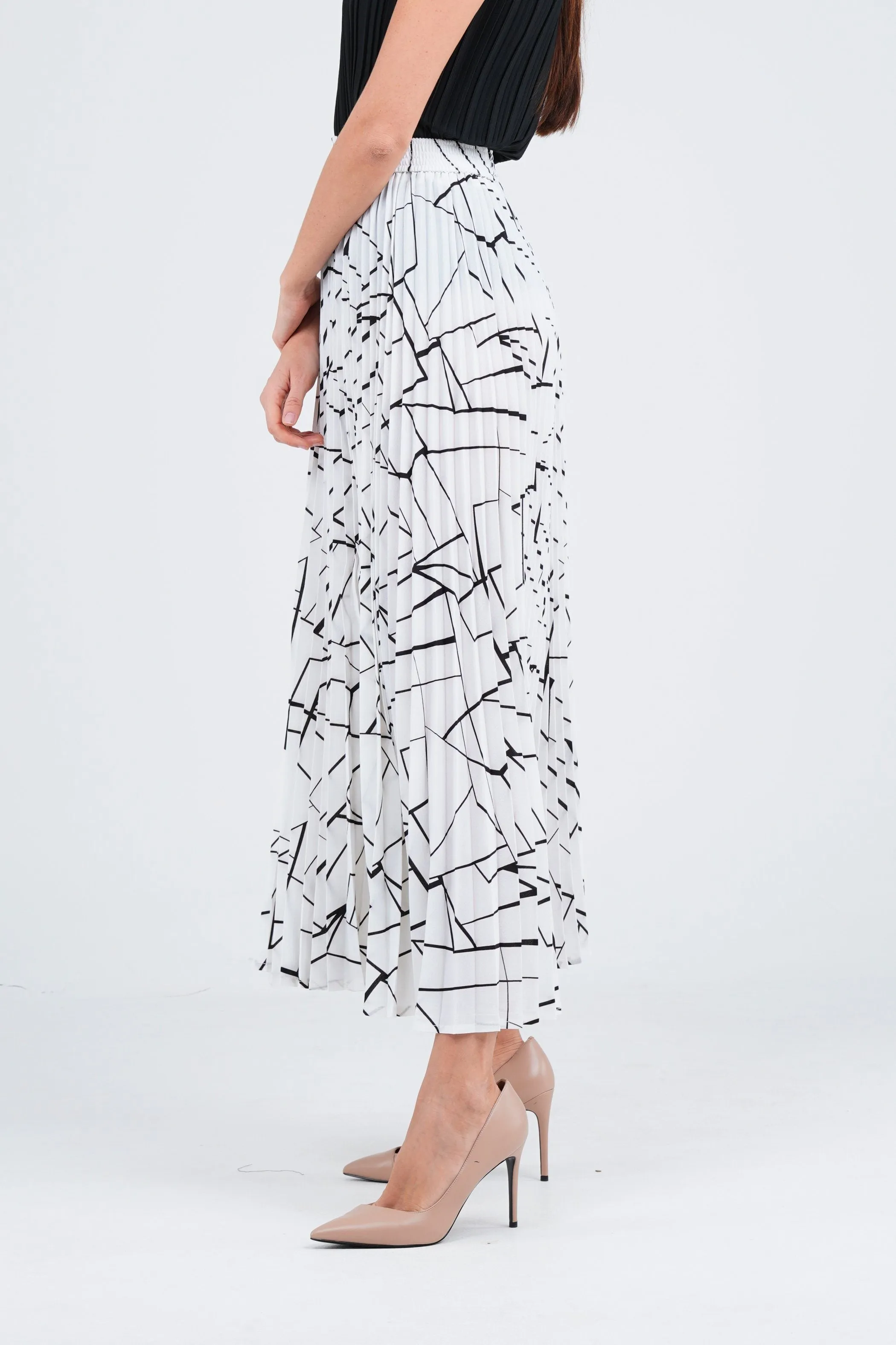 Salenia A-Line Printed Skirt
