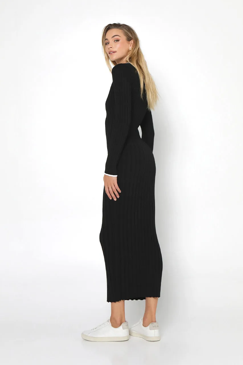 Sarah Knit Dress | Black