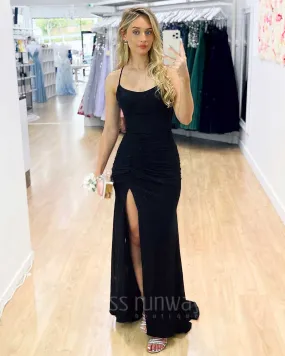 Sharni Glitter Gown - Black