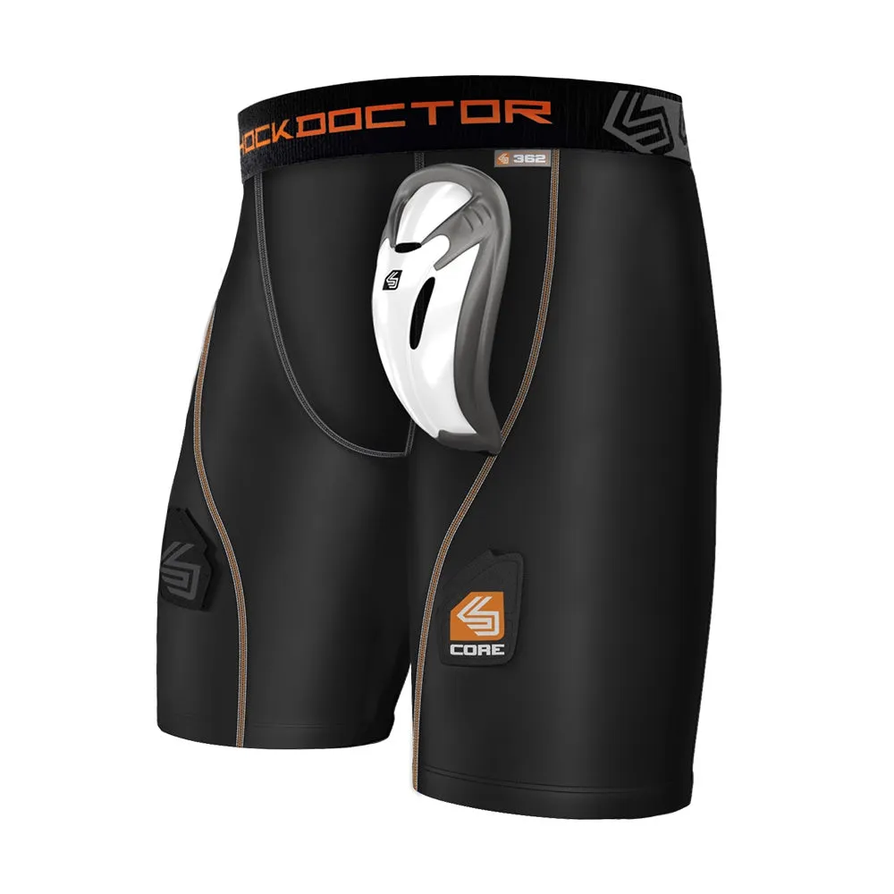 Shock Doctor Core Adult Compression Hockey Short with BioFlex Cup