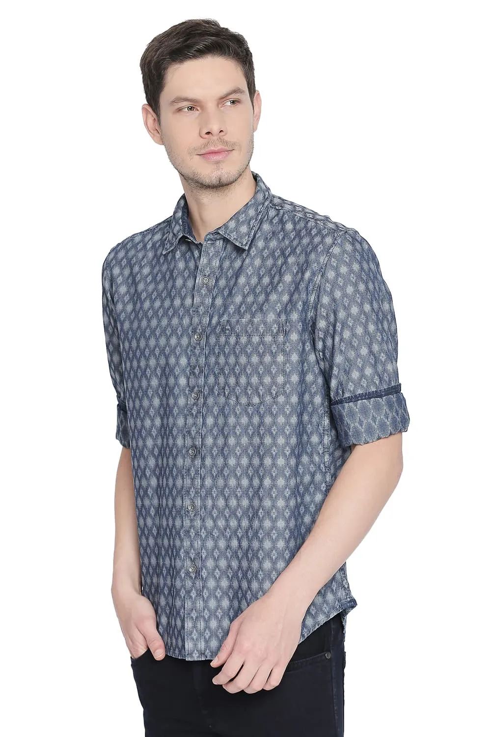 Slim Fit Jacquard Shirt