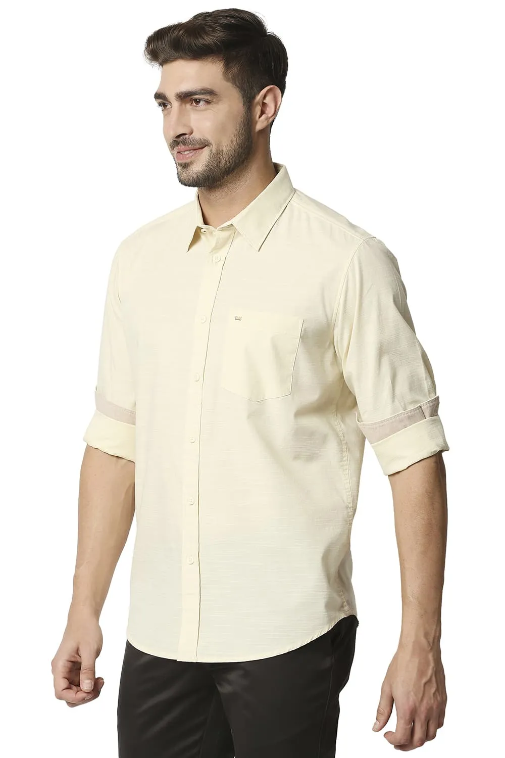 Slim Fit Slub Shirt