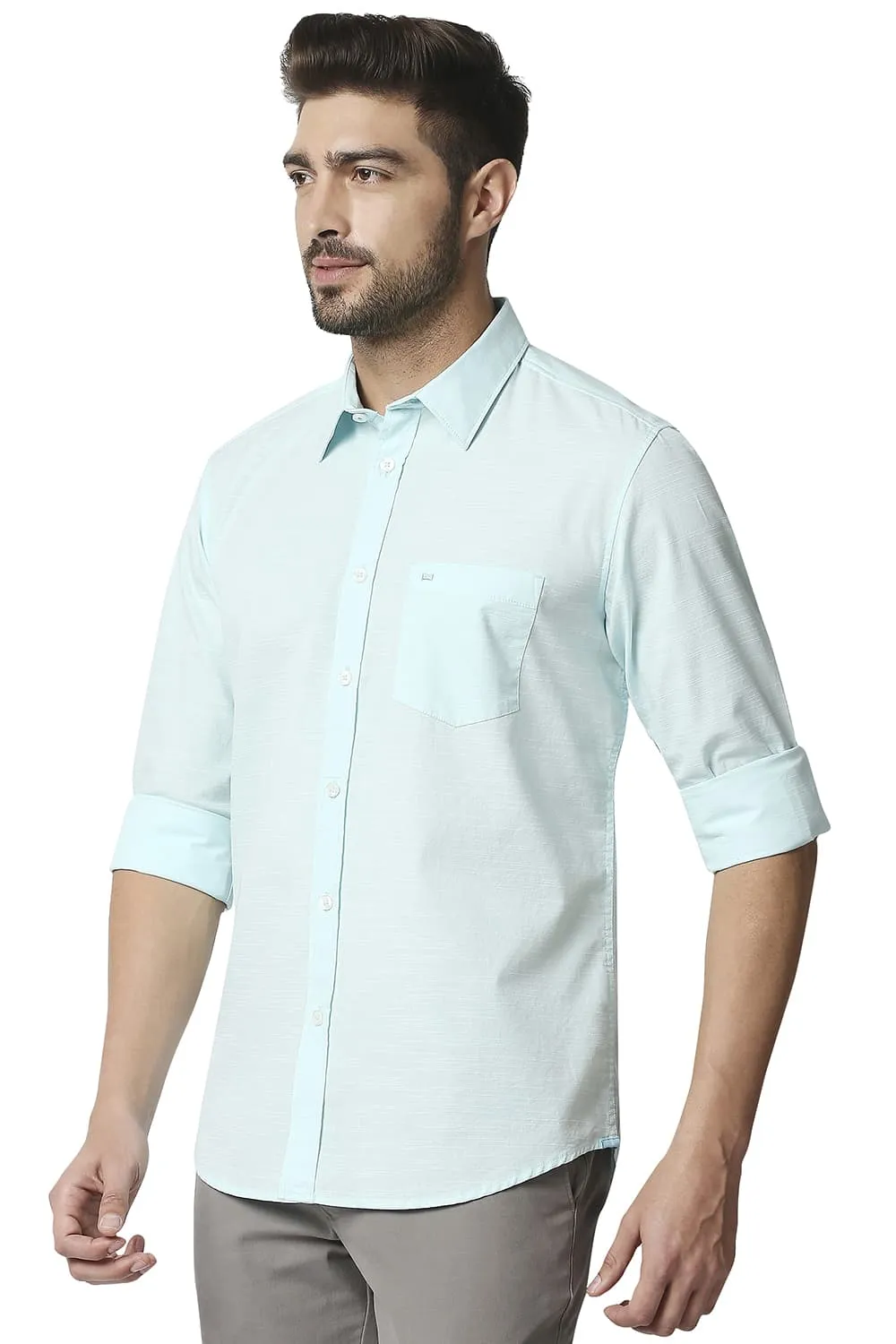 Slim Fit Slub Shirt