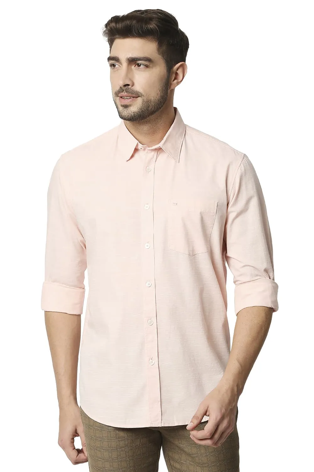 Slim Fit Slub Shirt