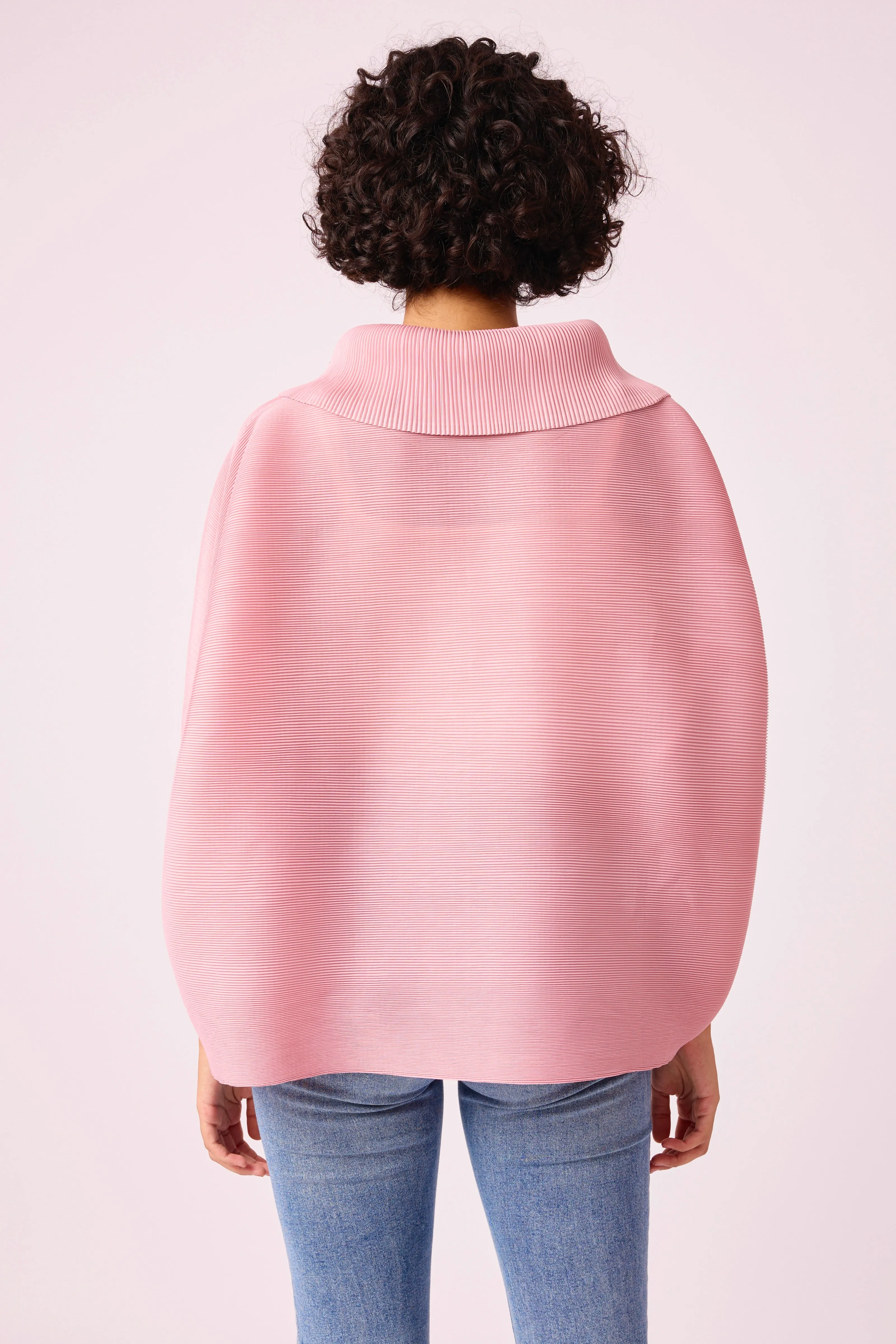 Sloane Pearled Batwing Top - Light Pink