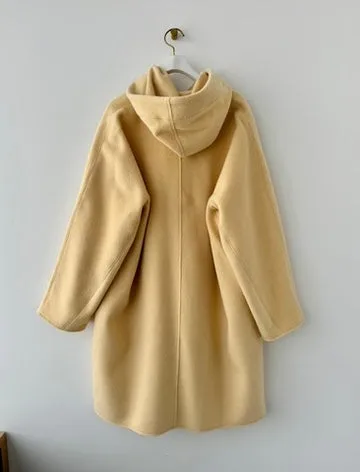 SUPER 140s LONG HOOD COAT