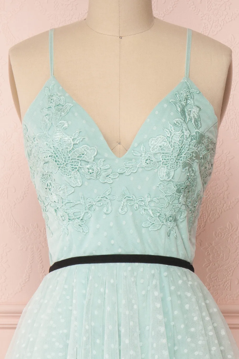 Tenya Mint | Mint Green Layered Dress