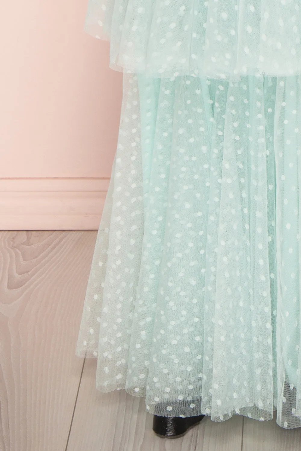 Tenya Mint | Mint Green Layered Dress