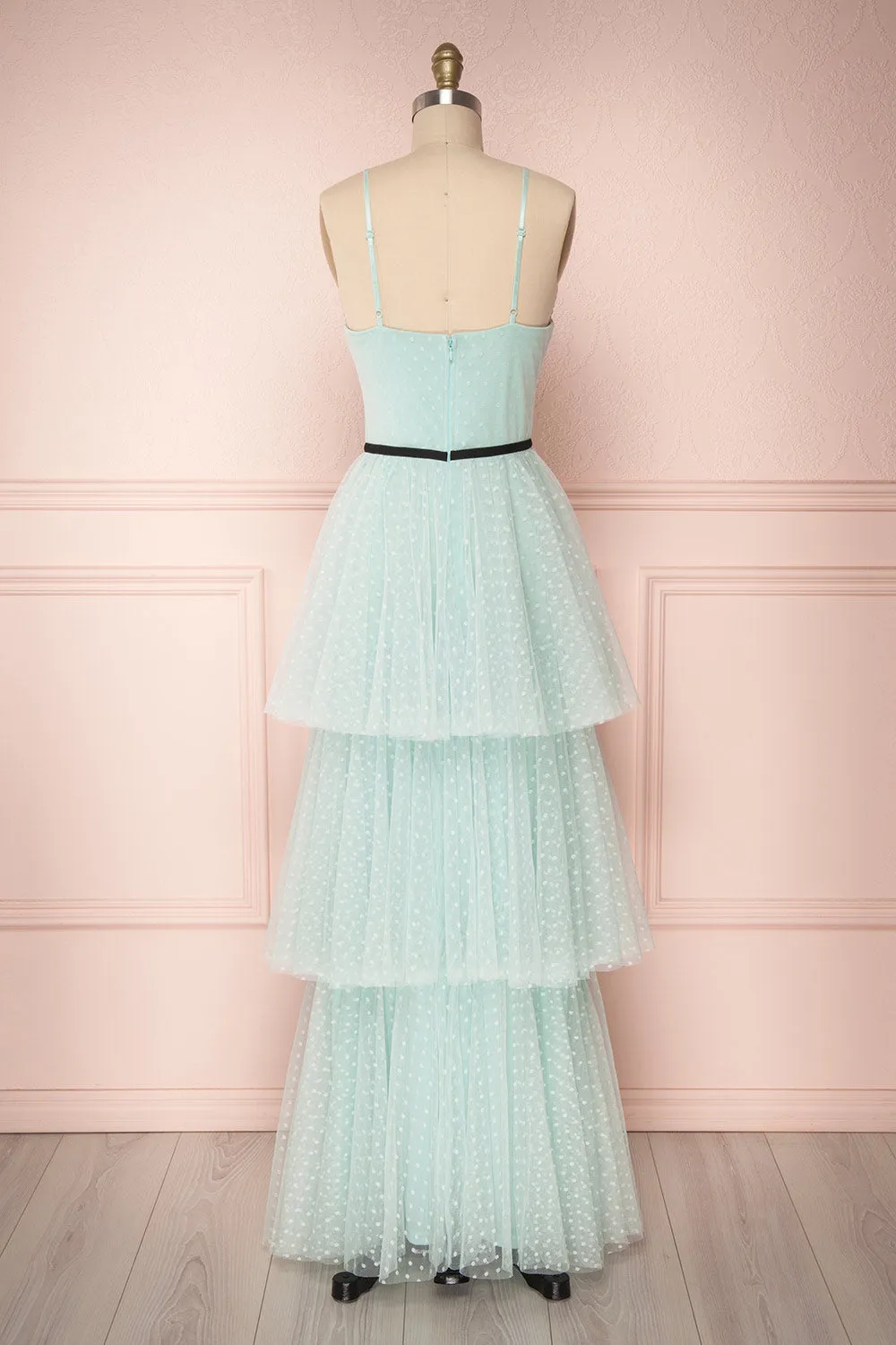 Tenya Mint | Mint Green Layered Dress