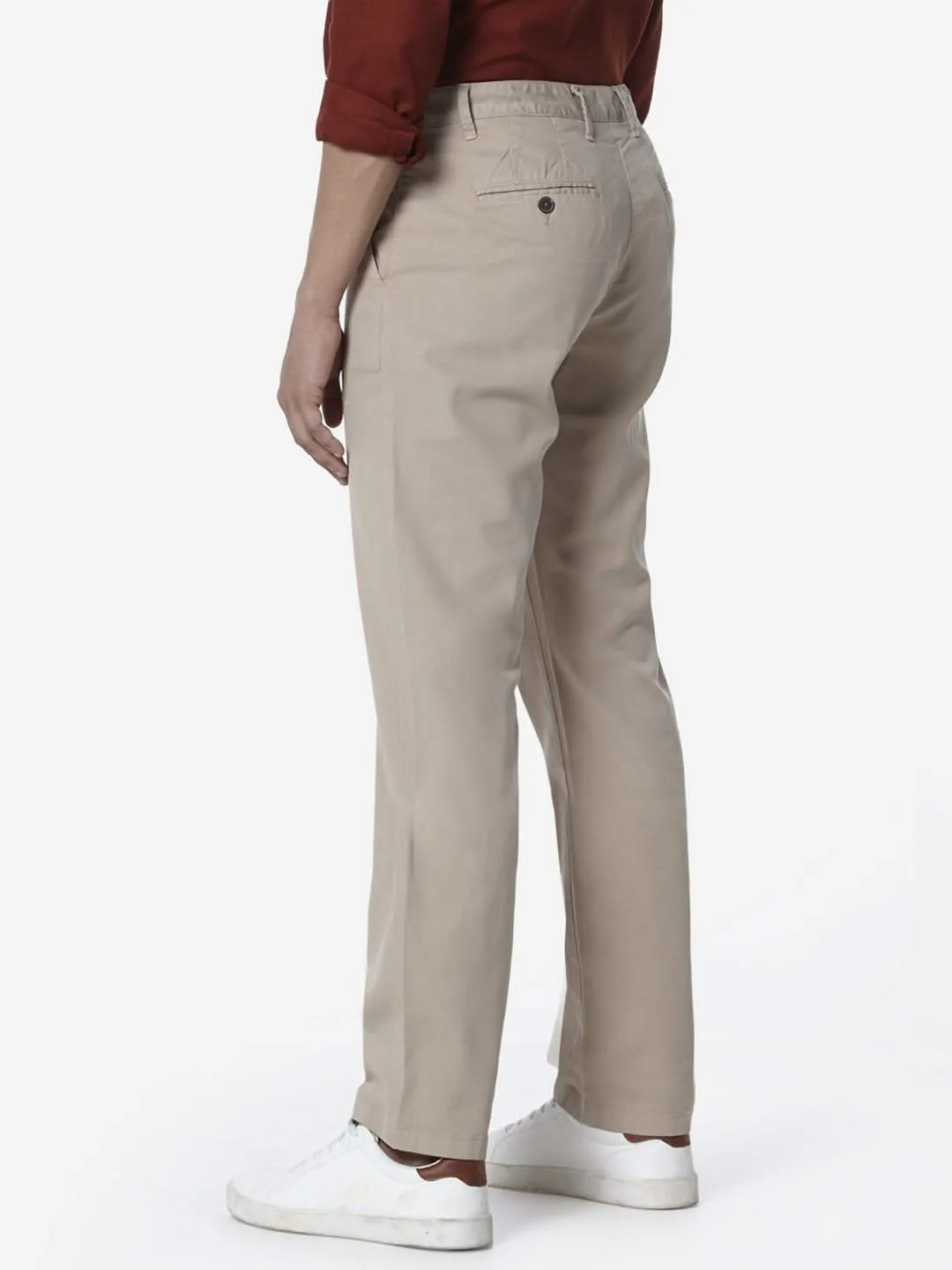 Test of Ascot Beige Relaxed Fit Chinos