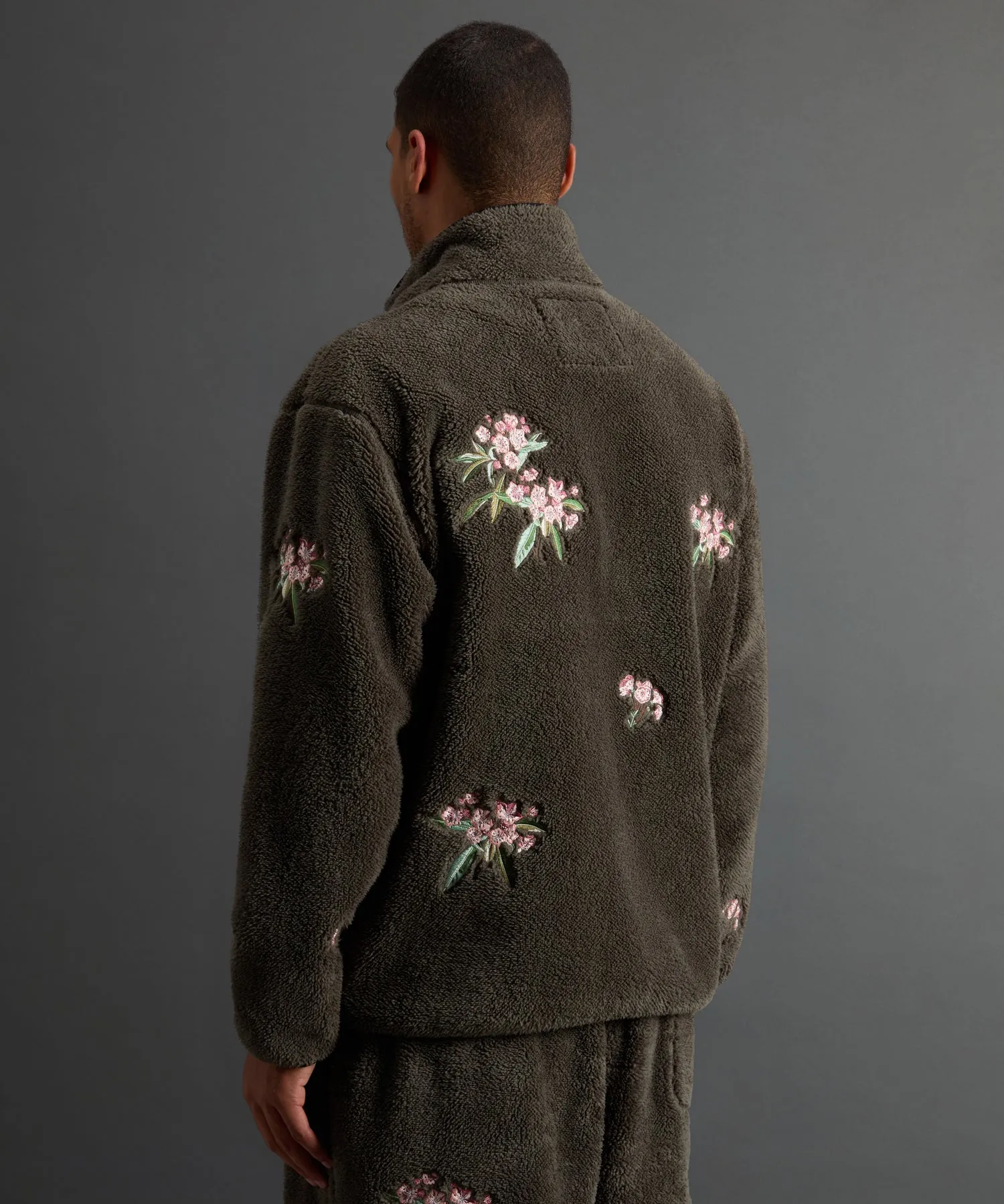 Todd Snyder X Woolrich Sherpa Floral Full-Zip Jacket