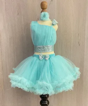 Turquoise Colored Dress for Birthday Girl