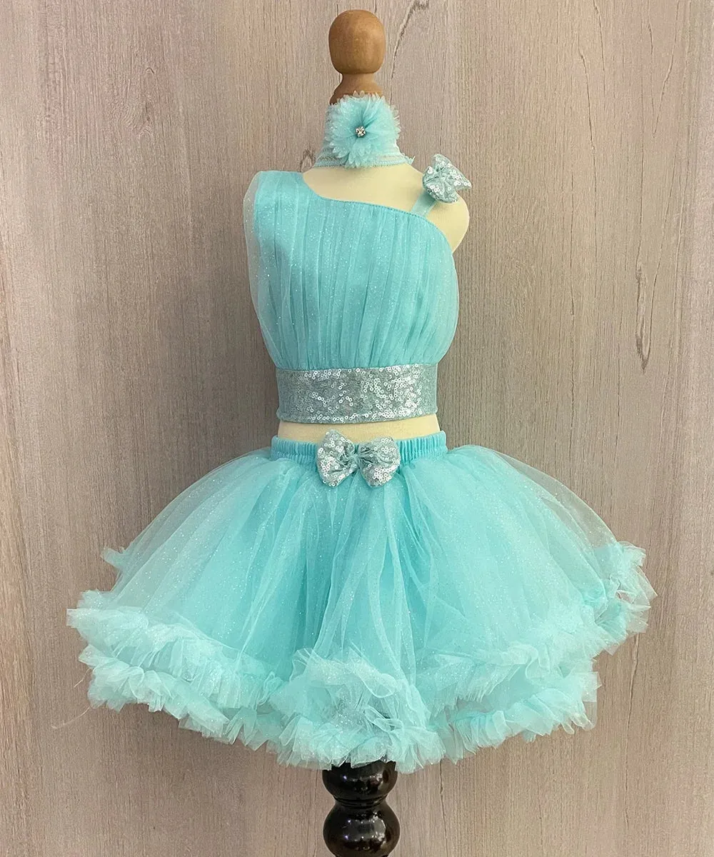 Turquoise Colored Dress for Birthday Girl