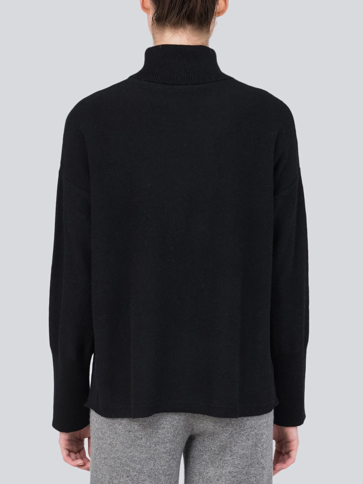 Turtleneck Loosefit Tunic_Black