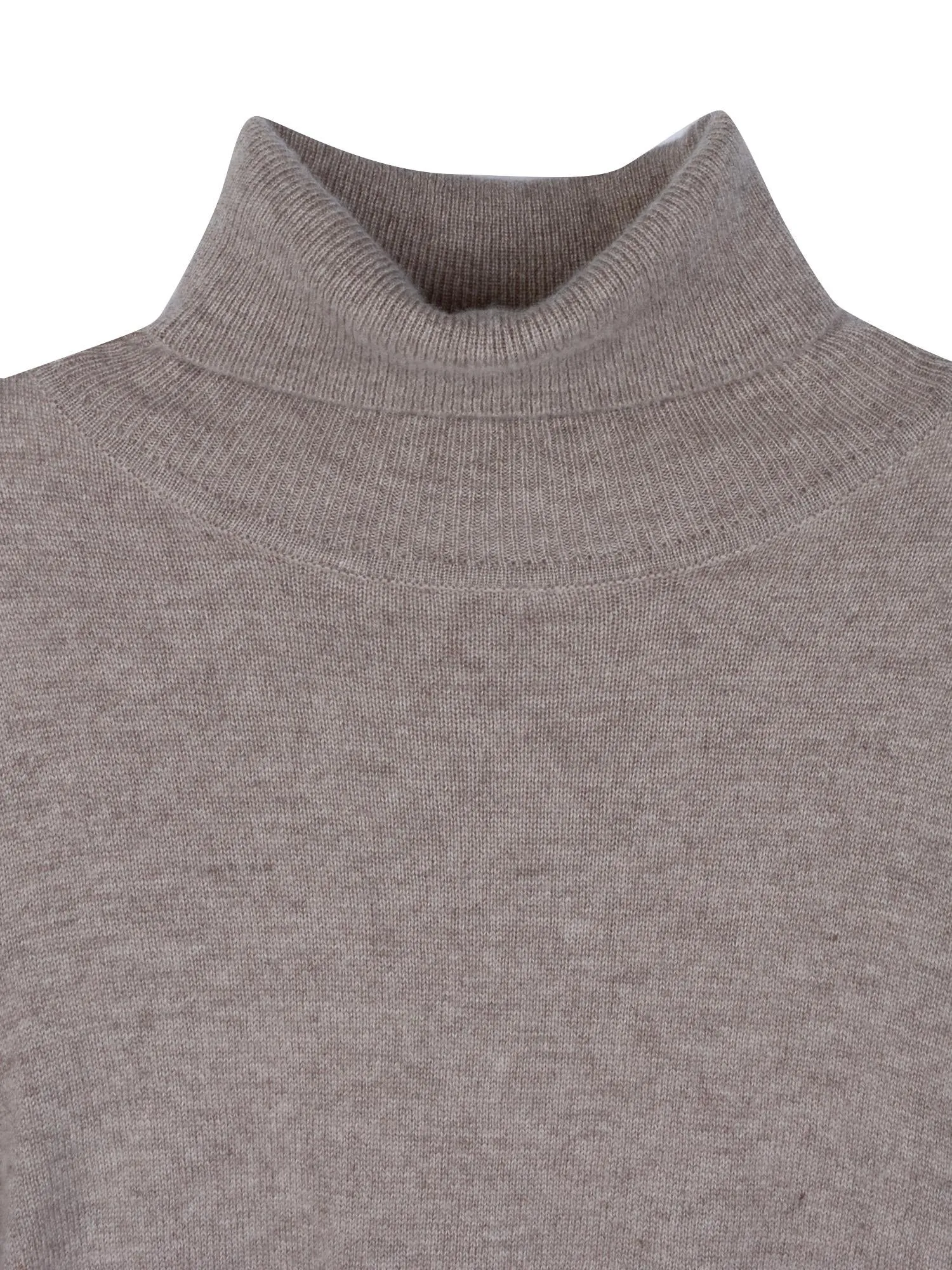 Turtleneck Slimfit Dress_Beige