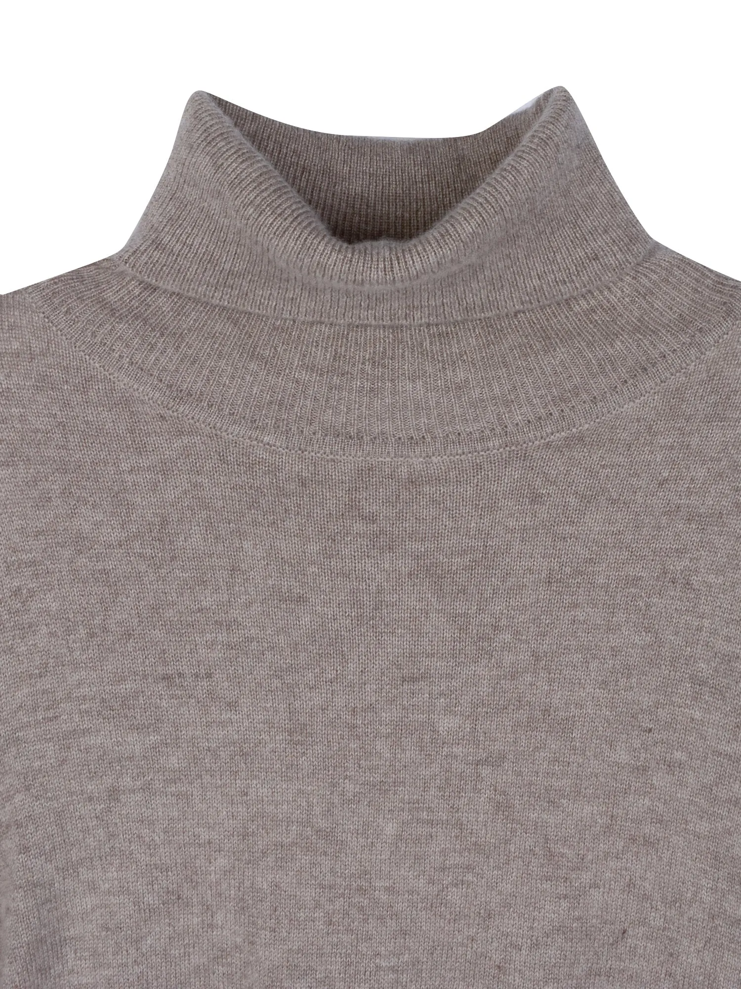 Turtleneck Slimfit Dress_Beige