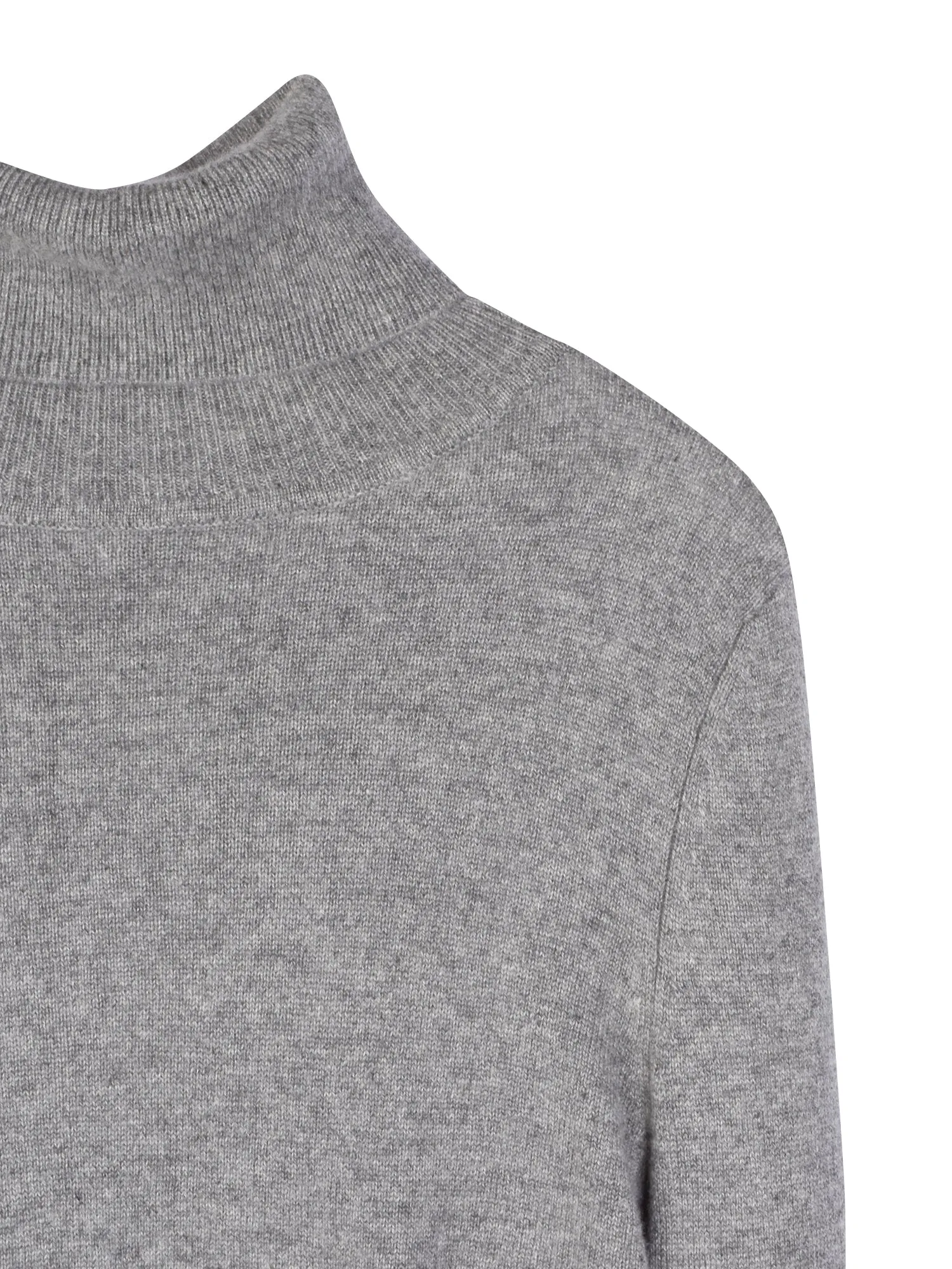 Turtleneck Slimfit Dress_Light Grey