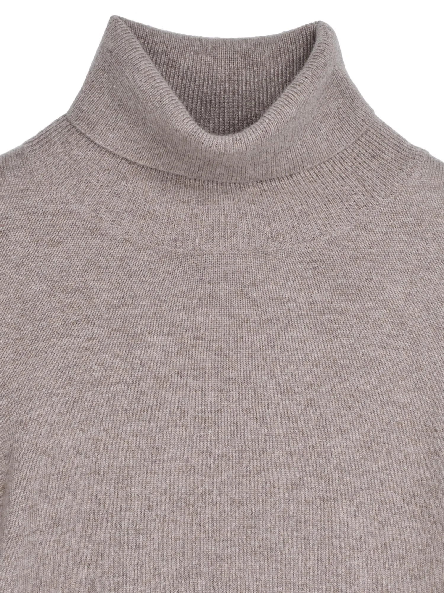 Turtleneck Slimfit Sweater_Beige