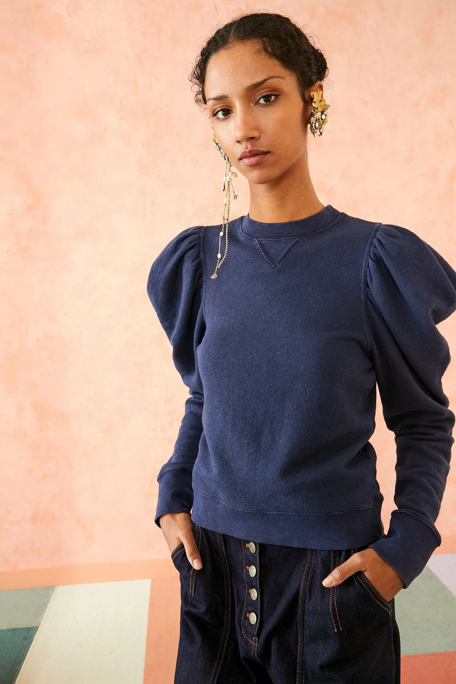 Ulla Johnson - Harlan Pullover in Blue Iris