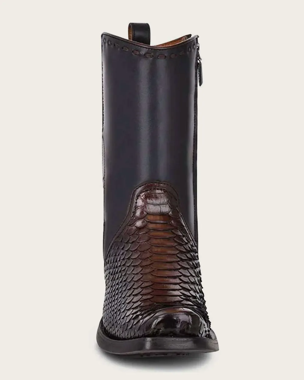 Urban black exotic boot