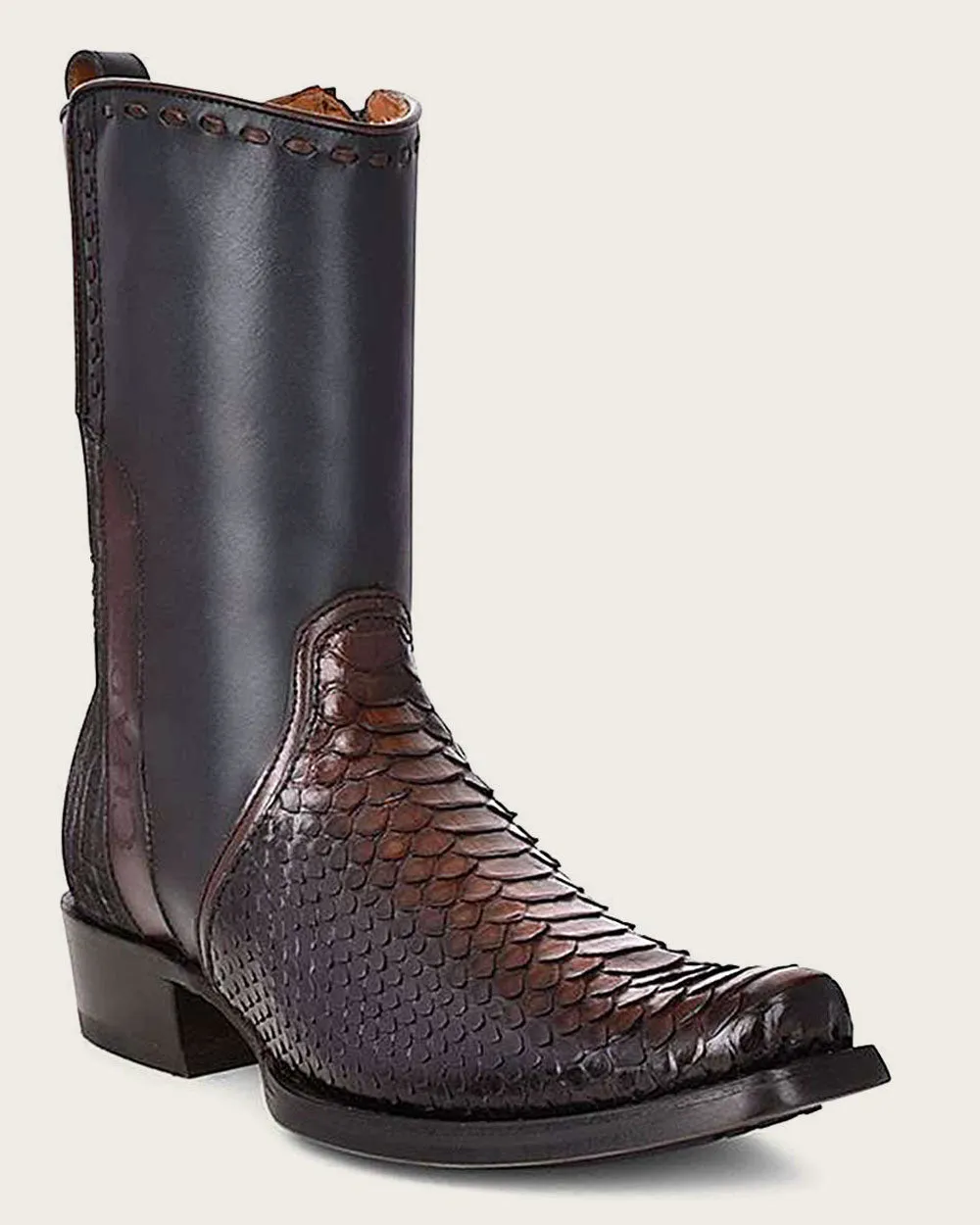 Urban black exotic boot