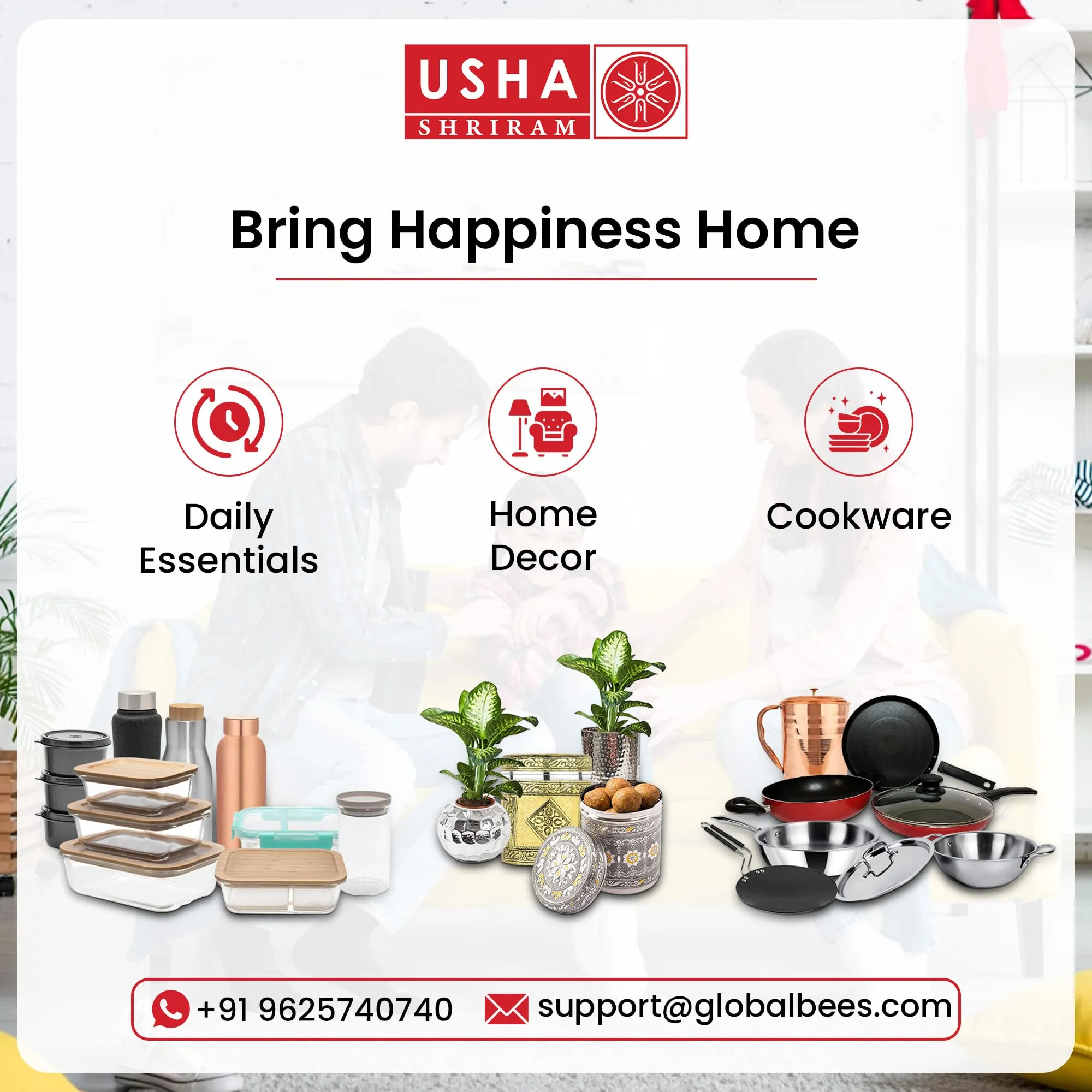 USHA SHRIRAM (18cm Lunar Haze Non Stick Frying Pan | Saute Pan Gas Cookware | Small Fish Fry Pan | Minimal Oil Cooking | 3 Layer Non Stick Coating | Nonstick Egg Pan Cake Frying Pan (Grey)