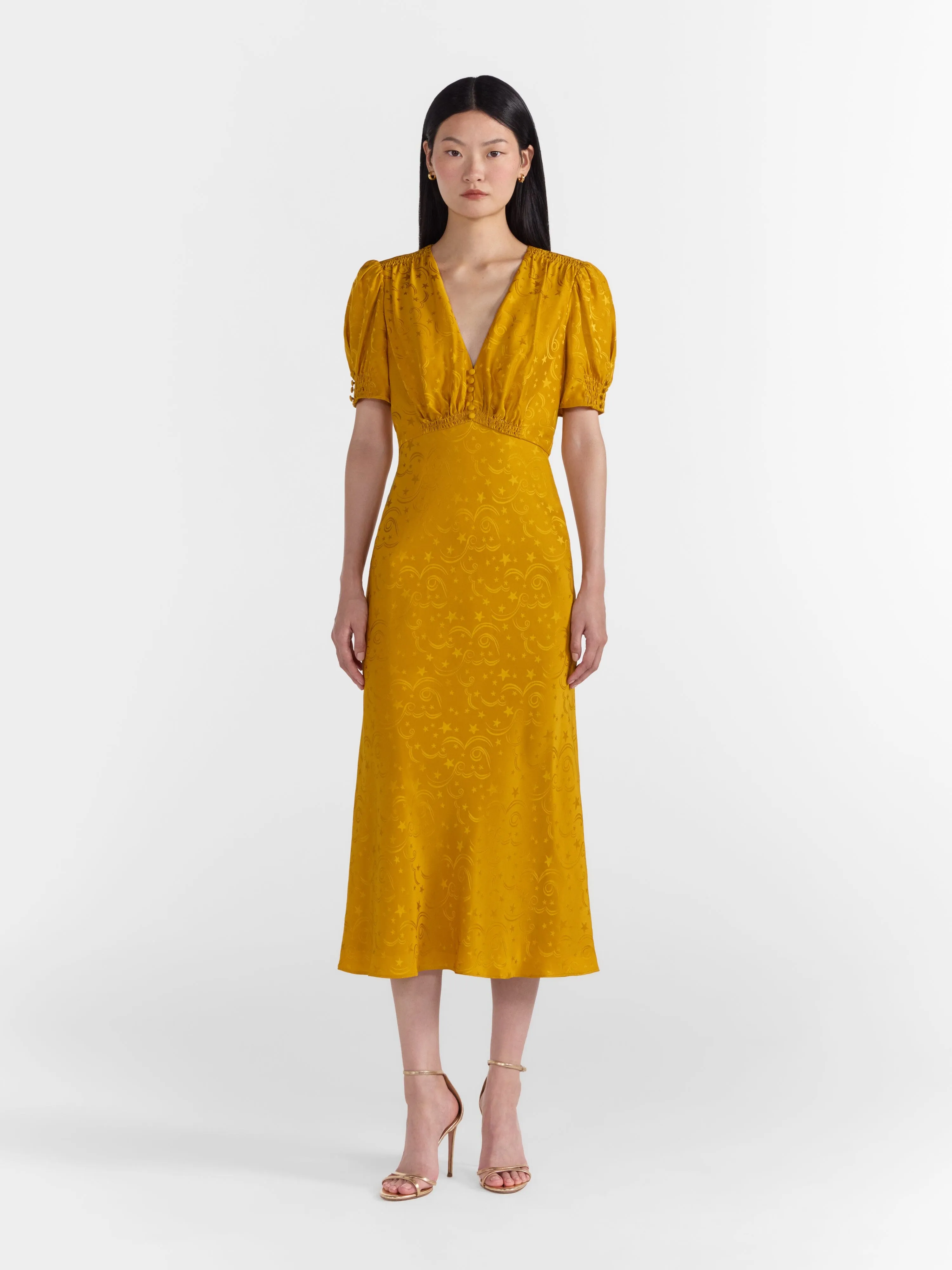 Venyx Lea B Dress in Golden Poppy