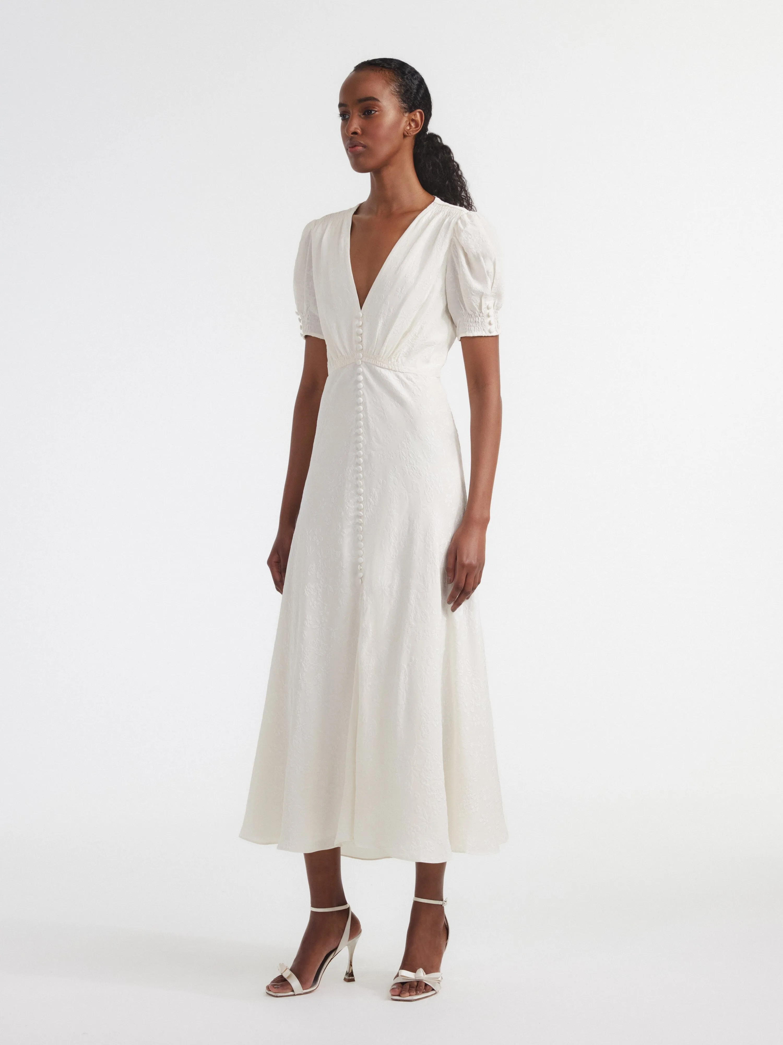 Venyx Lea Long Dress in Ivory